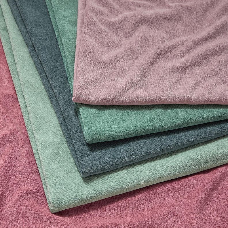 Tissu éponge Stretch Uni – menthe,  image number 5