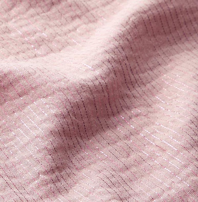 Mousseline de coton à rayures chatoyantes – rose,  image number 3