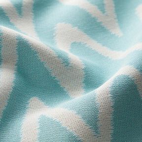 Tissus pour l’extérieur Jacquard Motif ikat – bleu ciel, 