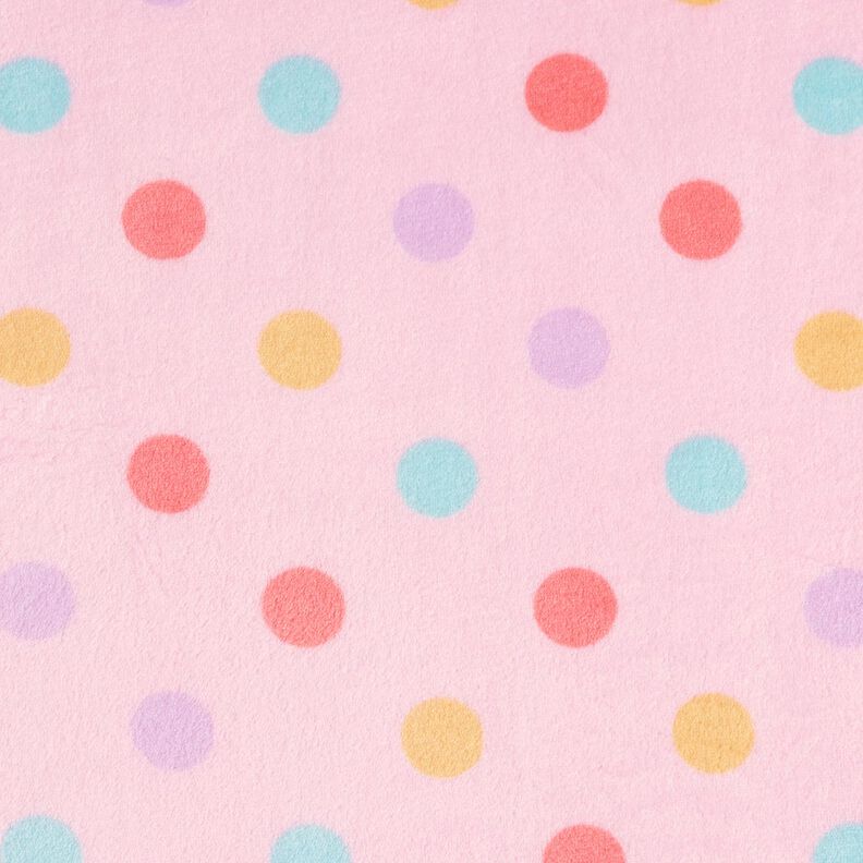 Polaire douillet Points multicolores – rose clair, image number 1