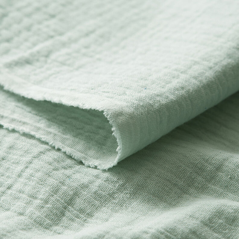 Tissu double gaze de coton – menthe,  image number 5