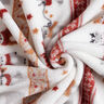 Polaire douillet Animaux d’hiver – blanc/carmin,  thumbnail number 3