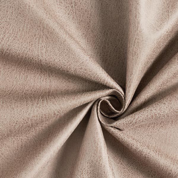 Tissu d’ameublement Imitation cuir Pamero – taupe,  image number 1