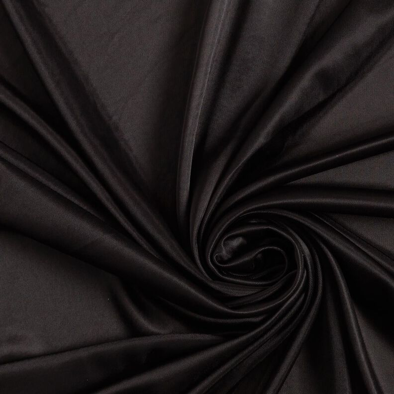 Wirkfutter Charmeuse Uni – noir,  image number 1