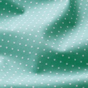 Coton enduit petits pois – bleu aqua, 