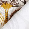 Tissu de décoration Sergé coton Feuilles de palmiers abstraites – jaune curry/ivoire,  thumbnail number 4