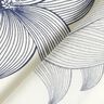Tissu viscose Tulipes – écru/bleu nuit,  thumbnail number 4