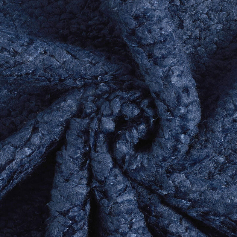 Article de second choix Similicuir avec fausse fourrure, uni – noir/bleu marine,  image number 4