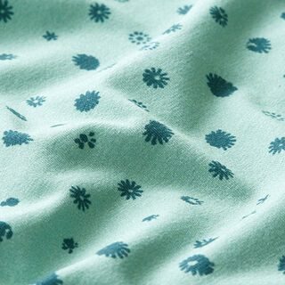 GOTS Jersey coton capsules de pavot | Tula – vert pastel/pétrole, 