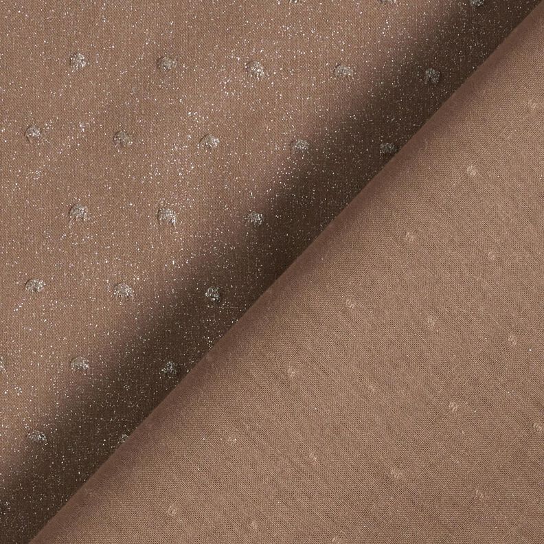 Batiste de coton Dobby chatoyant – brun-marron,  image number 4