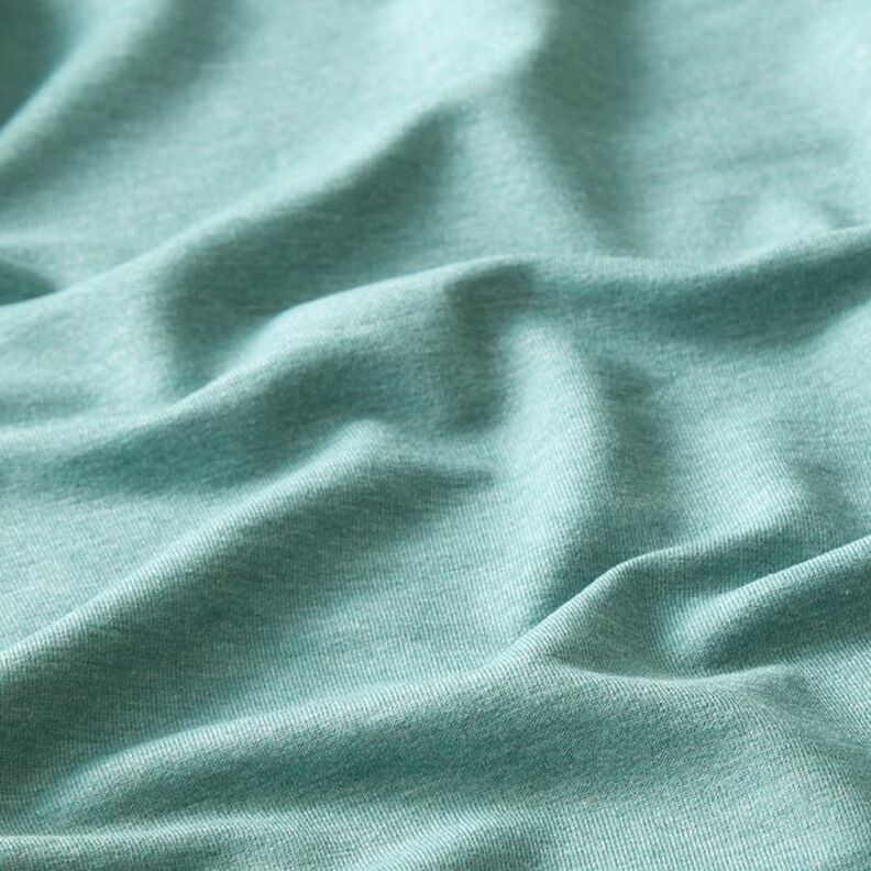 French Terry chiné fin – vert/gris,  image number 2