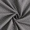 Tissu double gaze de coton Petits points – gris schiste/blanc,  thumbnail number 3