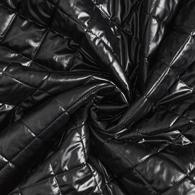 Tissu matelassé Losanges – noir,  image number 3