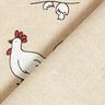 Tissu de décoration Semi-panama poules – nature,  thumbnail number 4