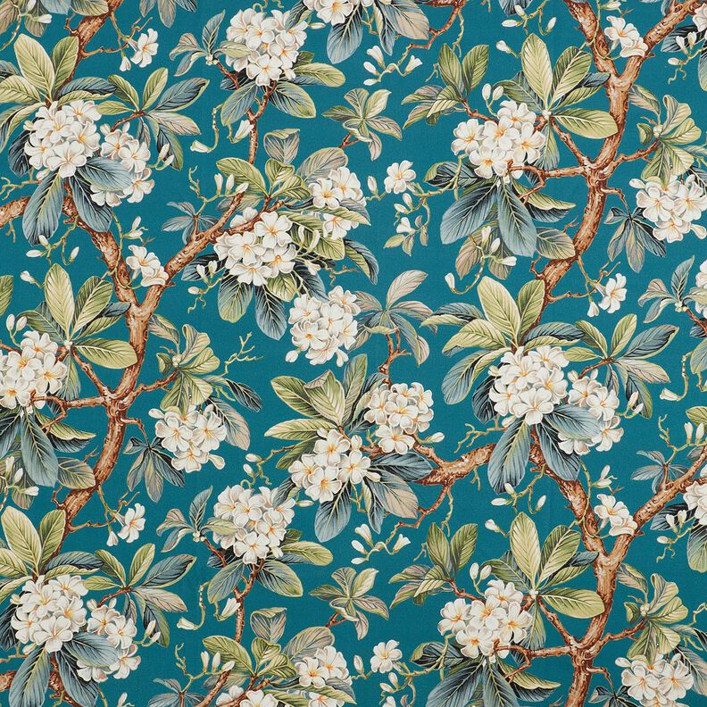 Tissu de décoration Canvas Arbre en fleurs – bleu océan,  image number 1