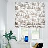 Tissu de décoration Semi-panama Joyeux danseurs 280 cm – taupe/blanc,  thumbnail number 6