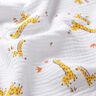 Tissu double gaze de coton Giraffen – blanc/jaune soleil,  thumbnail number 2