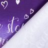 French Terry Sweat d’été Never stop Dreaming | Glitzerpüppi – lilas/aubergine,  thumbnail number 4