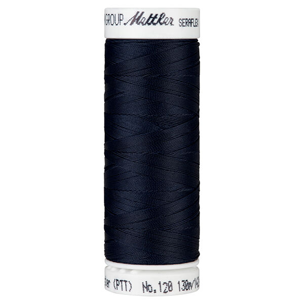 Fil à coudre Seraflex pour coutures élastiques (0821) | 130 m | Mettler – bleu nuit,  image number 1