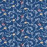 Jersey coton Hirondelles au dessus d'un pré – indigo,  thumbnail number 1