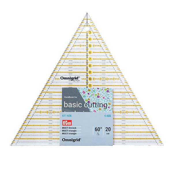 Règle patchwork triangle 60° Multi [ Dimensions :  20 cm  ] | Prym,  image number 2