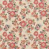 Tissu double gaze de coton Mer de fleurs – taupe clair,  thumbnail number 1