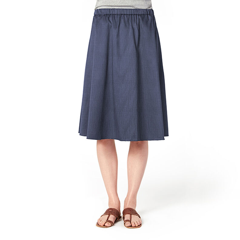 Tissu double gaze de coton – bleu jean,  image number 7