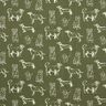 Tissu de décoration Canvas Chiens – pin foncé/crème,  thumbnail number 1
