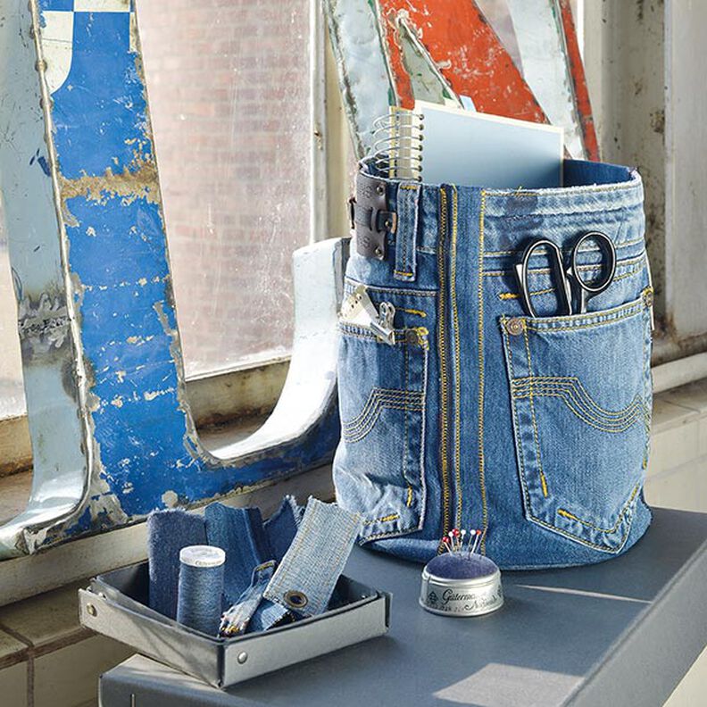 Ensemble de fils à coudre denim avec 5 aiguilles à coudre pour jeans [ 100m | 8 Pièces ] | Gütermann,  image number 14