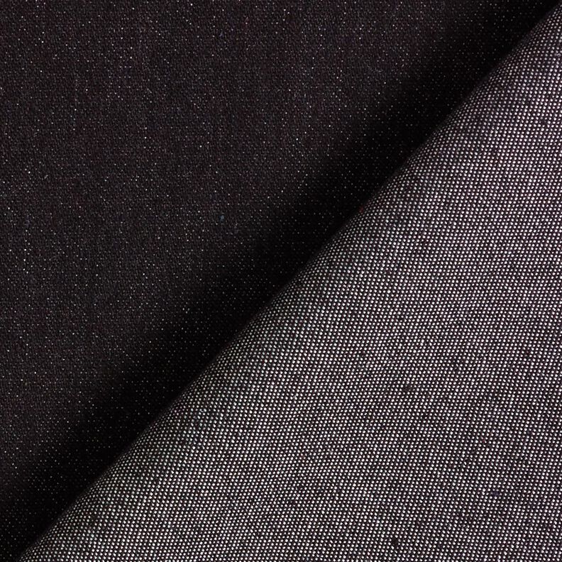 Denim léger extensible recyclé – noir,  image number 4