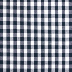 Tissu en coton Vichy à carreaux 1 cm – bleu noir/blanc, 