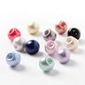 Bouton perle polyester Brillant - blanc,  thumbnail number 3