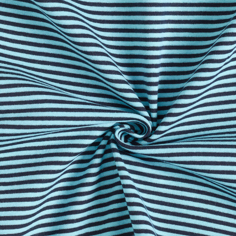 Bordures Tissu tubulaire à rayures – bleu ciel/bleu nuit, image number 3