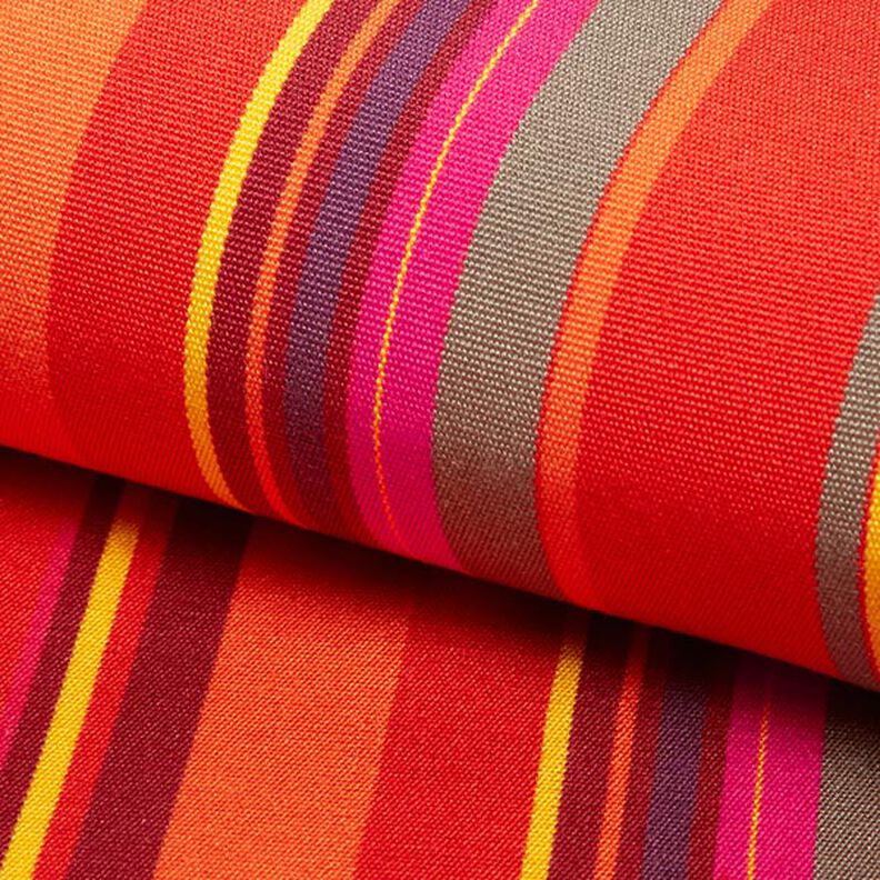 Extérieur Tissu pour chaise longue Rayures verticales 45 cm – rouge/lilas,  image number 1