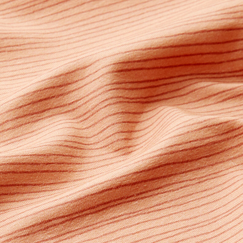Jersey de coton fines rayures – saumon,  image number 2