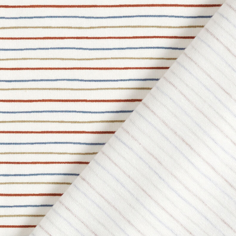 Jersey coton Lignes dessinées – écru,  image number 4