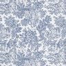 Tissu de décoration Canvas romantisme – blanc/bleu,  thumbnail number 1
