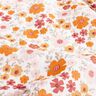 Tissu double gaze de coton Prairie fleurie – ivoire/orange pêche,  thumbnail number 2