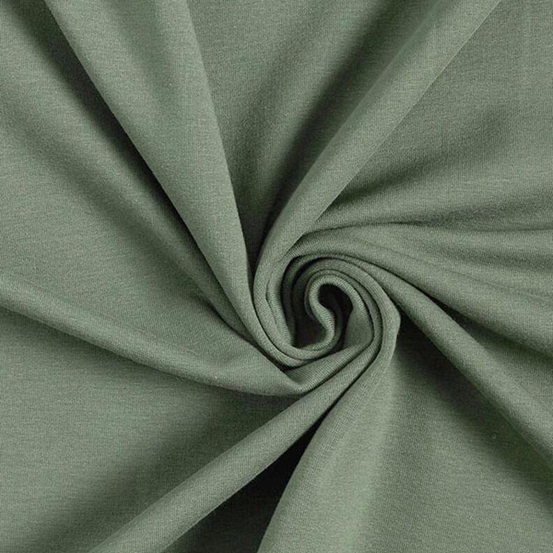 Molleton coton léger uni – pin,  image number 1