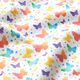 Tissu de décoration Satin de coton Papillons,  thumbnail number 2
