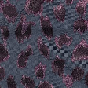Jacquard Léopard Métallique | Poppy Fabrics – anthracite, 