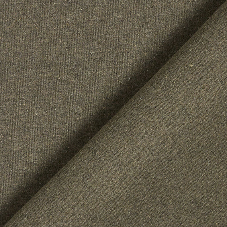 Jersey en coton mélangé recyclé – olive,  image number 3