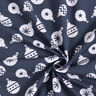 Jersey de coton Boules de sapin de Noël – bleu nuit,  thumbnail number 3
