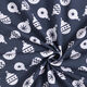 Jersey de coton Boules de sapin de Noël – bleu nuit,  thumbnail number 3