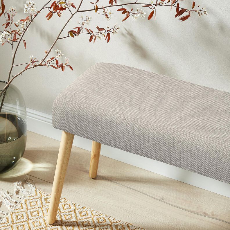 Tissu de revêtement Chiné doux – gris clair,  image number 6