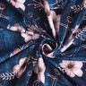 Jersey coton Fleurs et ancres | Glitzerpüppi – bleu nuit/vieux rose clair,  thumbnail number 3