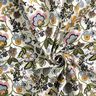 Popeline coton Fleurs cachemire – ivoire/bleu pigeon,  thumbnail number 3