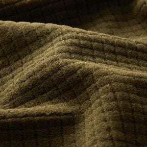 Jersey structuré Petites boîtes – kaki,  Jersey structuré Petites boîtes – kaki,