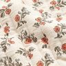 Tissu gaze de coton Tissu matelassé Fleurs romantiques – écru/myrtille,  thumbnail number 3