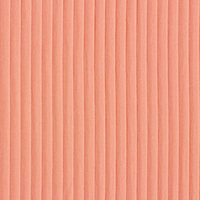 Jacquard stretch rayures 3D | Fibre Mood – saumon,  image number 1